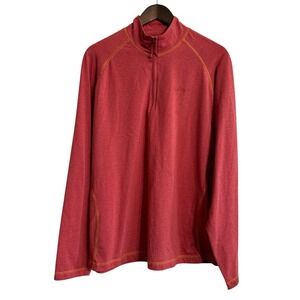 Orvis Trout Bum shirt mens medium quarter zip 1/4 pullover active fish hike camp